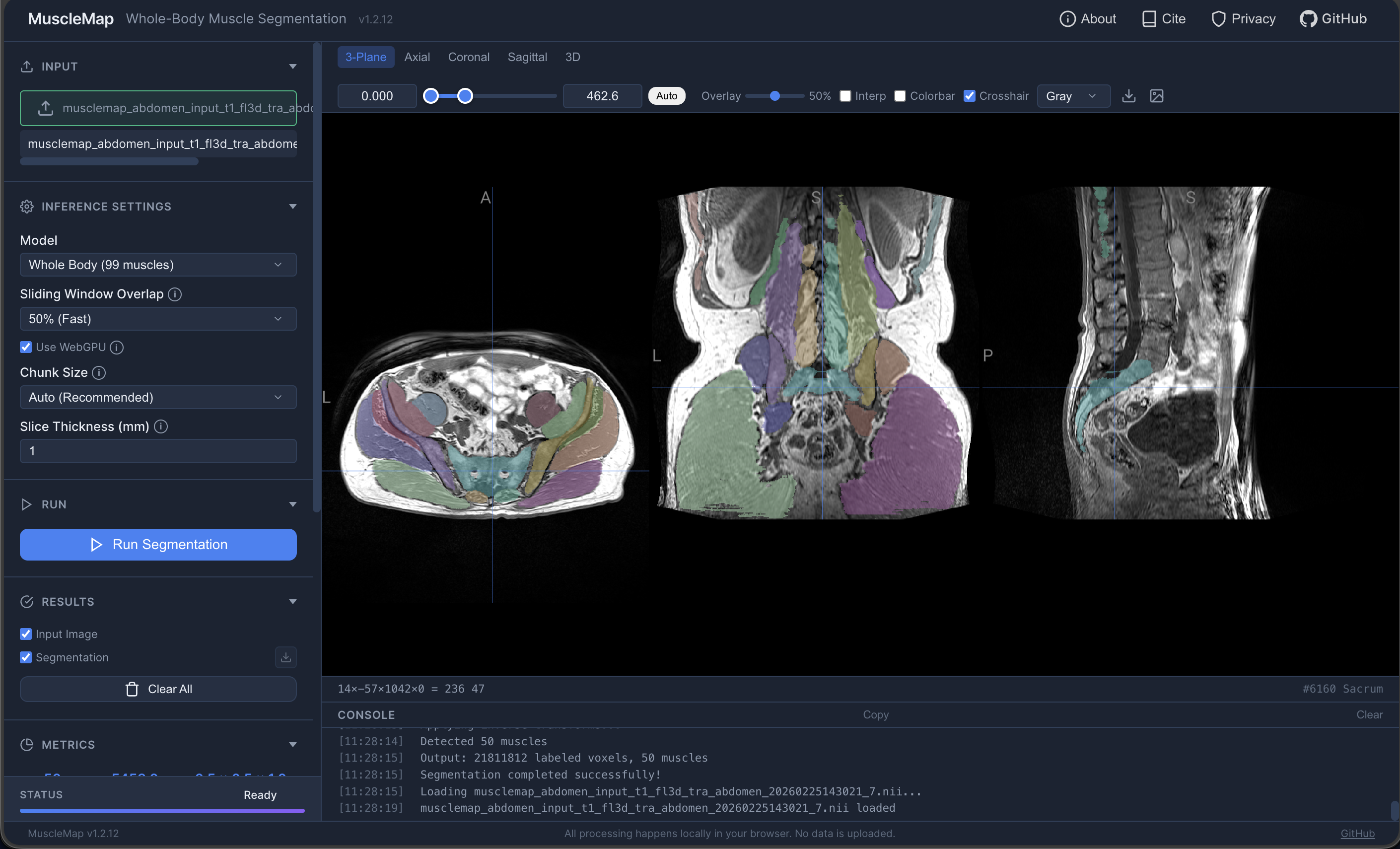 MuscleMap screenshot